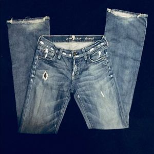 7 for all mankind Bootcut Blue Denim Jeans Size 24
